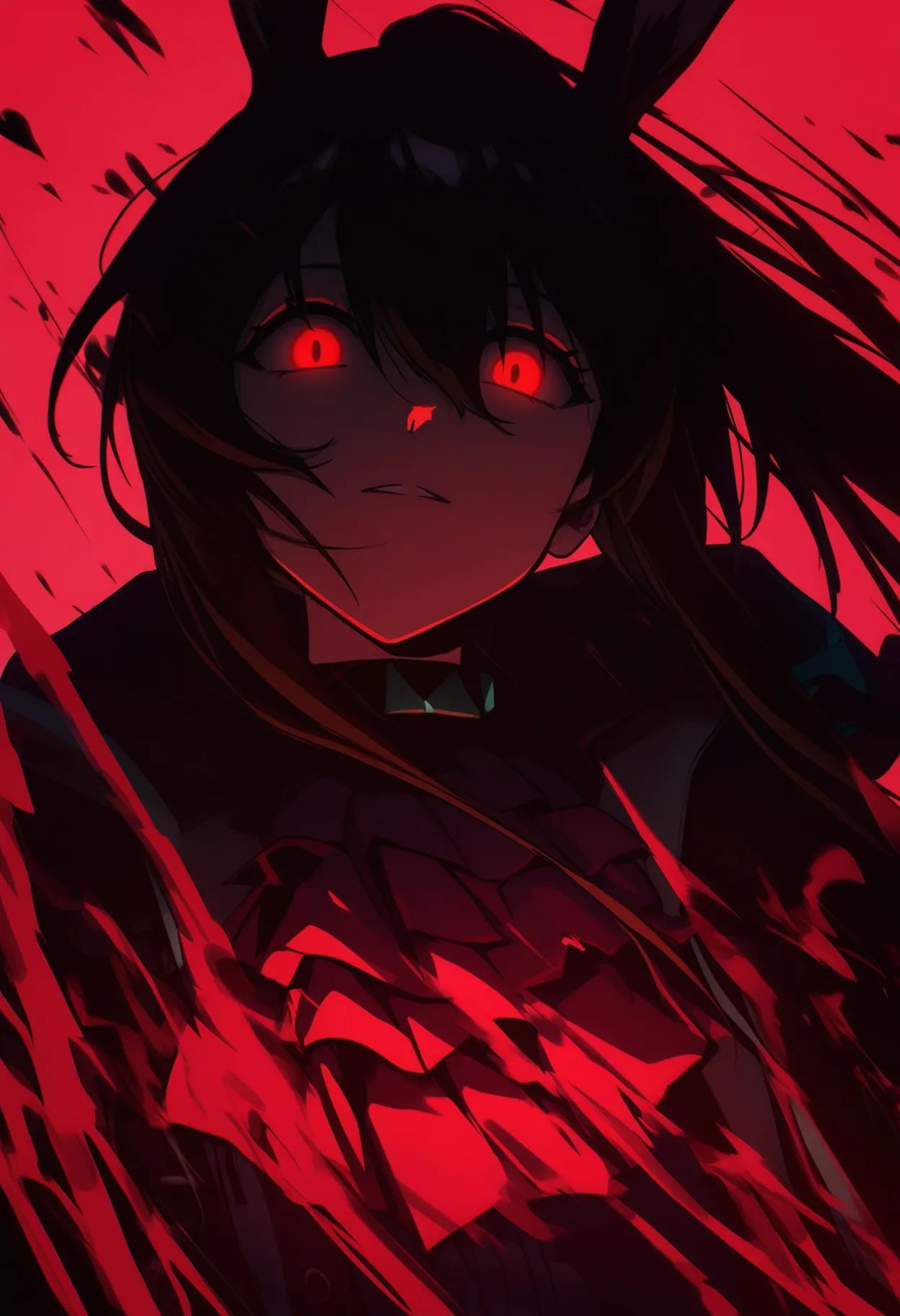 1girl,  amiya (arknights),  oni on Tensor.Art