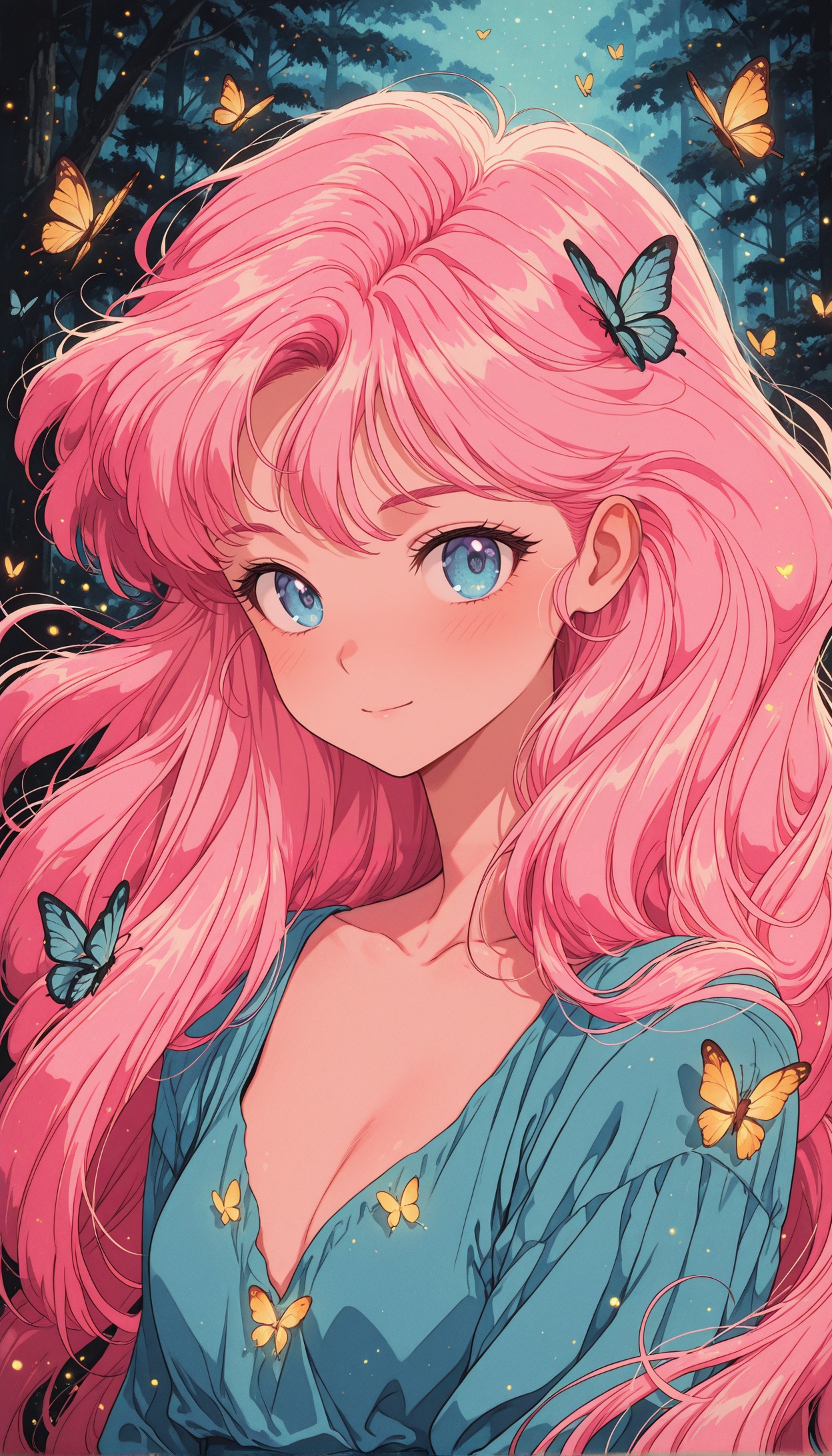1girl,  dreamy portrait,  flowing hair on Tensor.Art