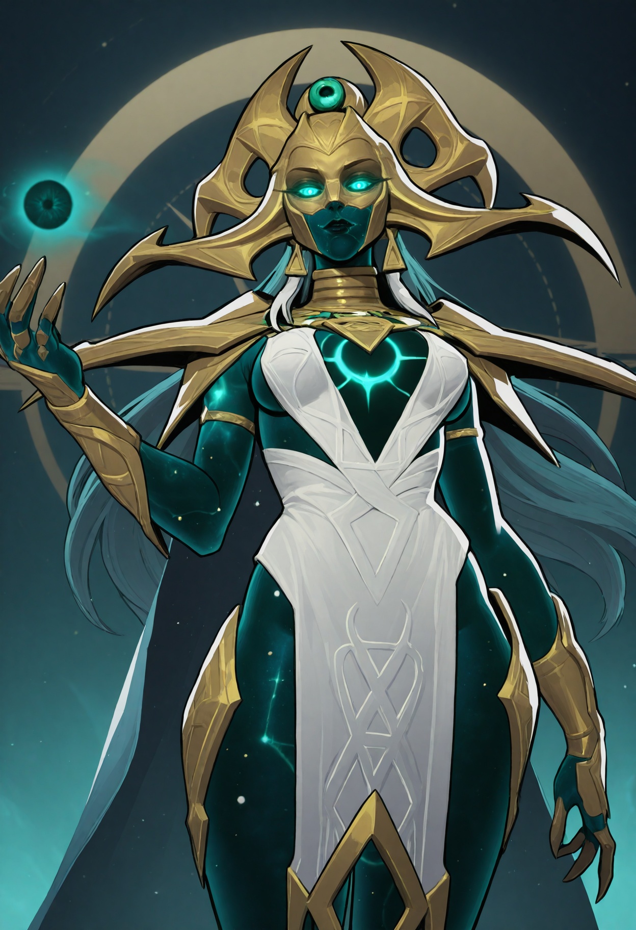helac0smos,  1girl,  glowing eyes on Tensor.Art