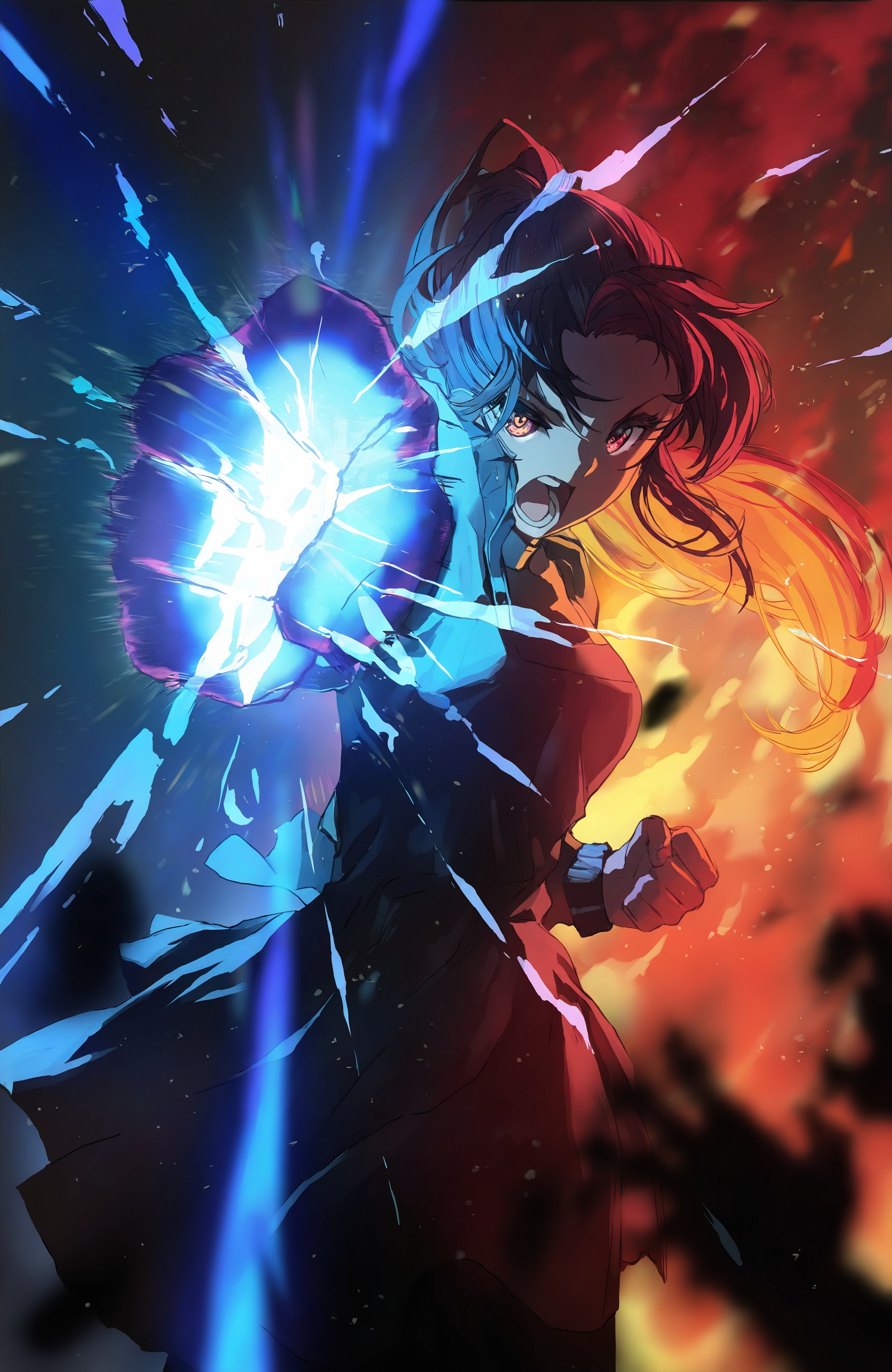 cracked screen,  kakao_rantan,  [[[artist:ttosom]]] on Tensor.Art