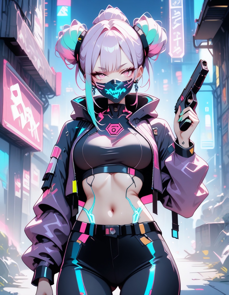 dinncybrpnk cyberpunk,  ,  1girl on Tensor.Art