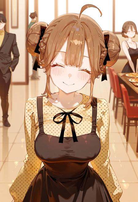bml0d,  brown hair,  hair bun on Tensor.Art