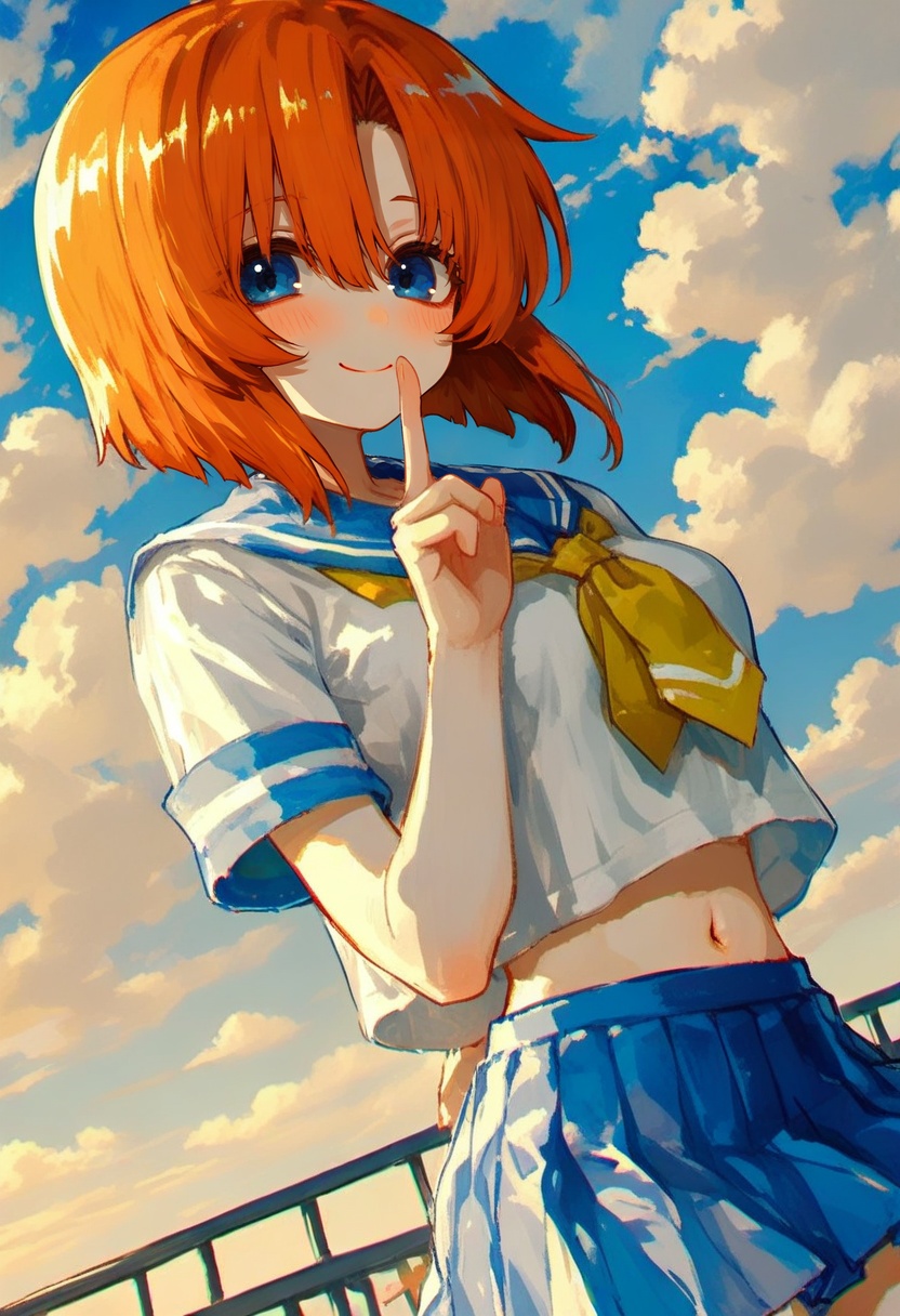 1girl,  ryuuguu rena,  higurashi no naku koro ni on Tensor.Art