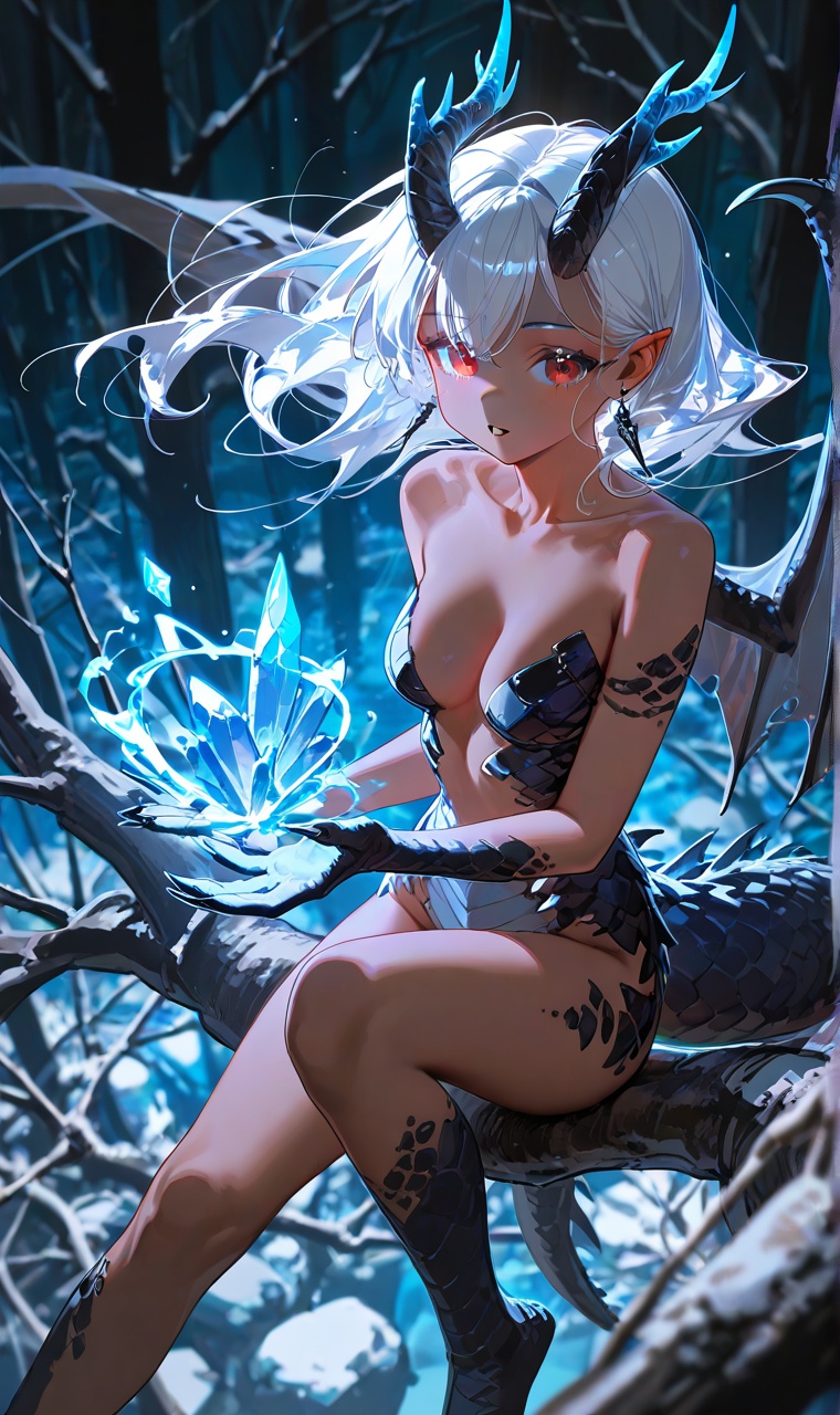 1girl,  red eyes,  solo on Tensor.Art