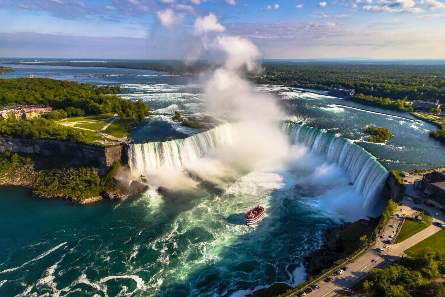 aurelmanea2q photography. A breathtaking aerial view capturing the immense power and scale of Niagara Falls. The Horseshoe...