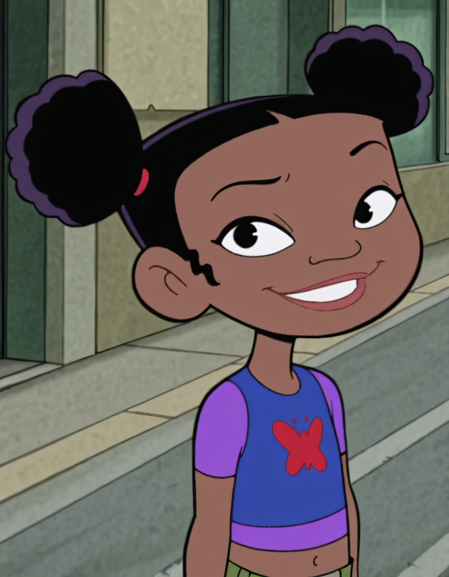 trixiecarter,  black hair,  double bun on Tensor.Art