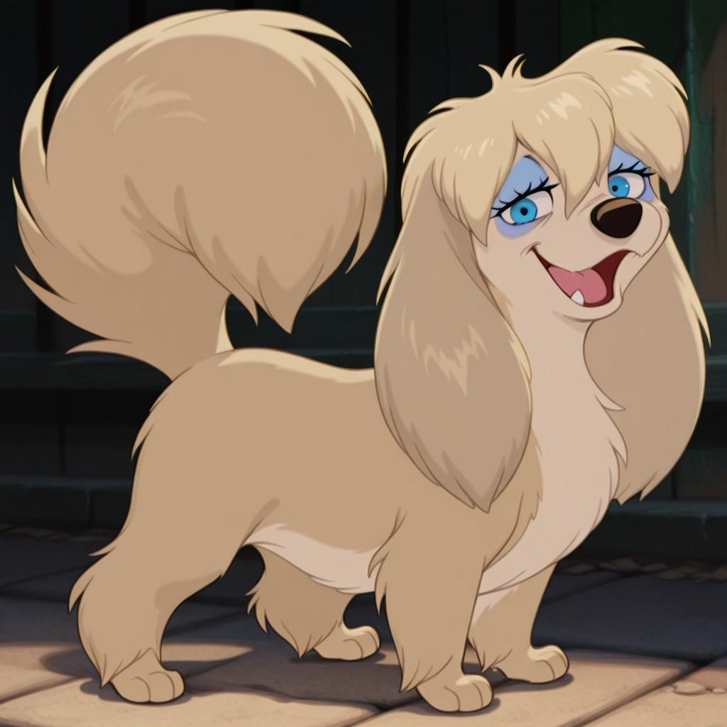 peg,  female,  dog on Tensor.Art