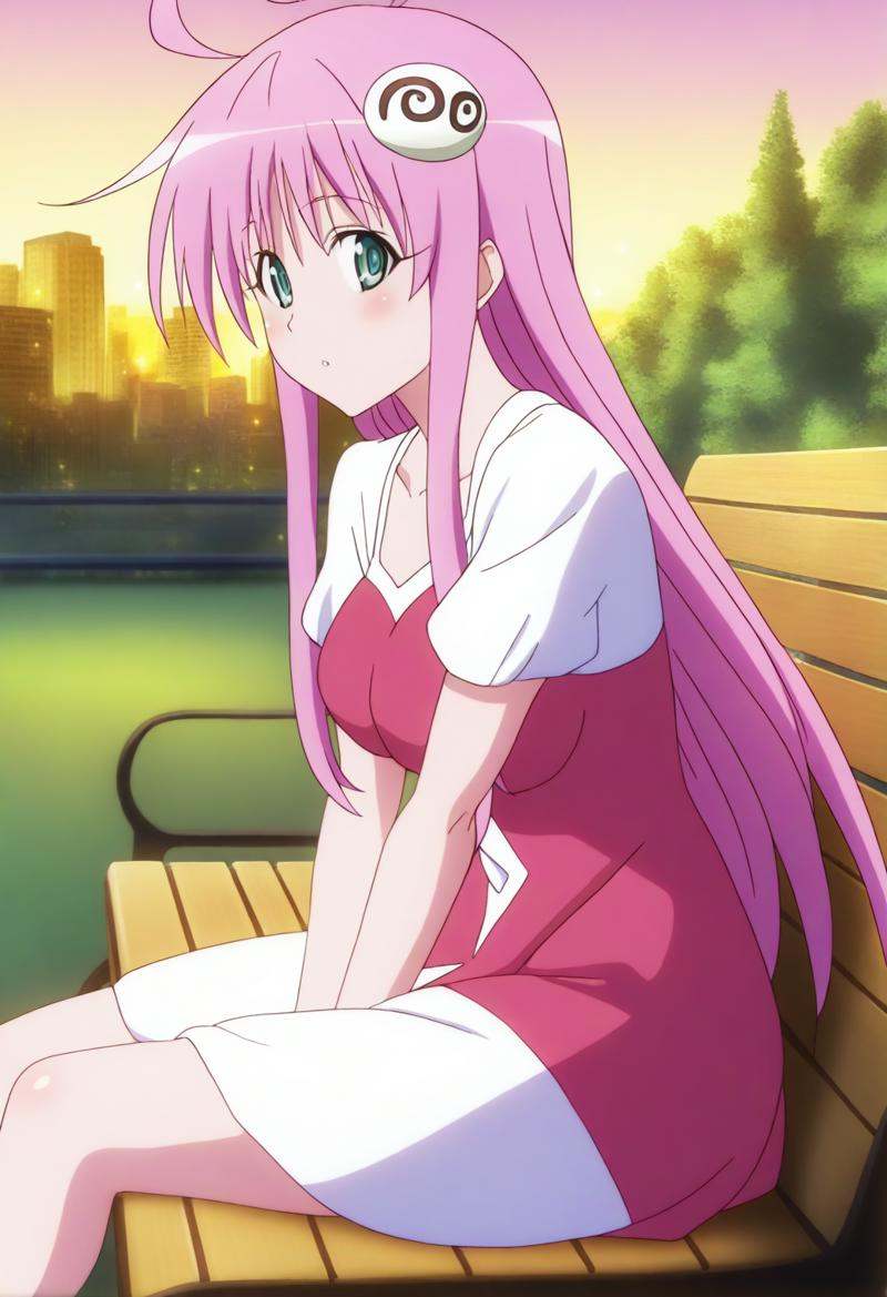 sysdeep_lala,  solo,  Evening park bench on Tensor.Art