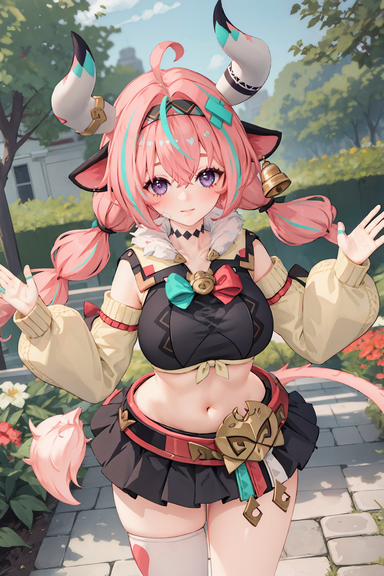 1girl,  varesa \(genshin impact\),  tail on Tensor.Art