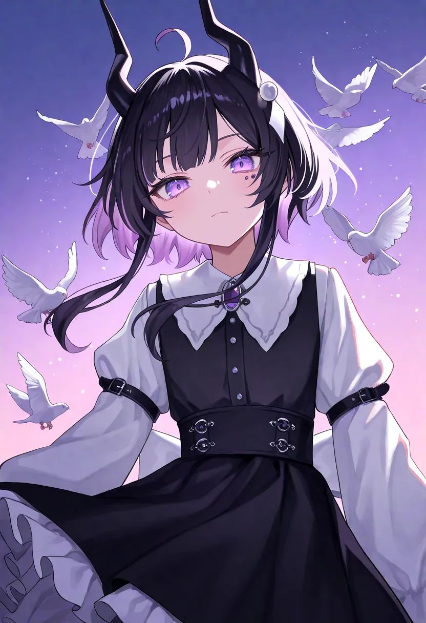 1girl,  ahoge,  arm cuffs on Tensor.Art