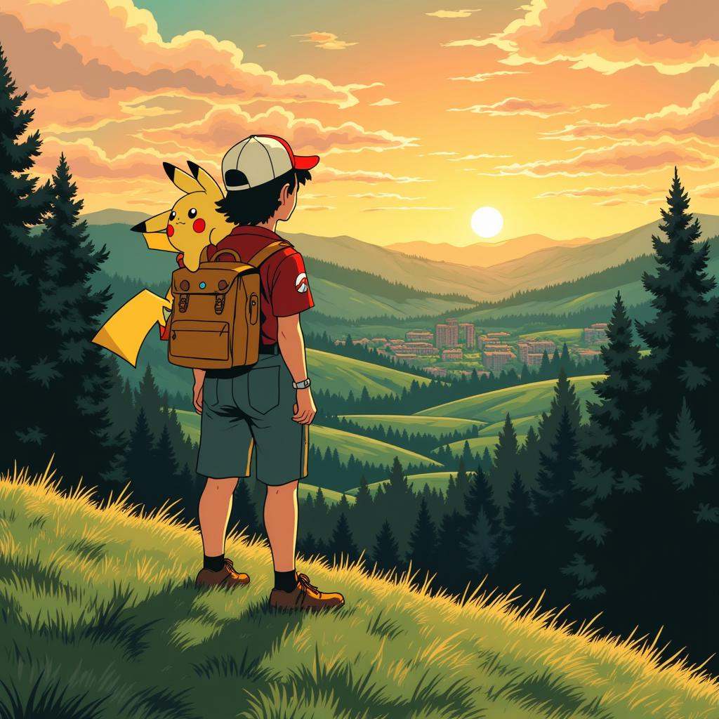 anime_martz,  anime_retro,  Ash Ketchum on Tensor.Art