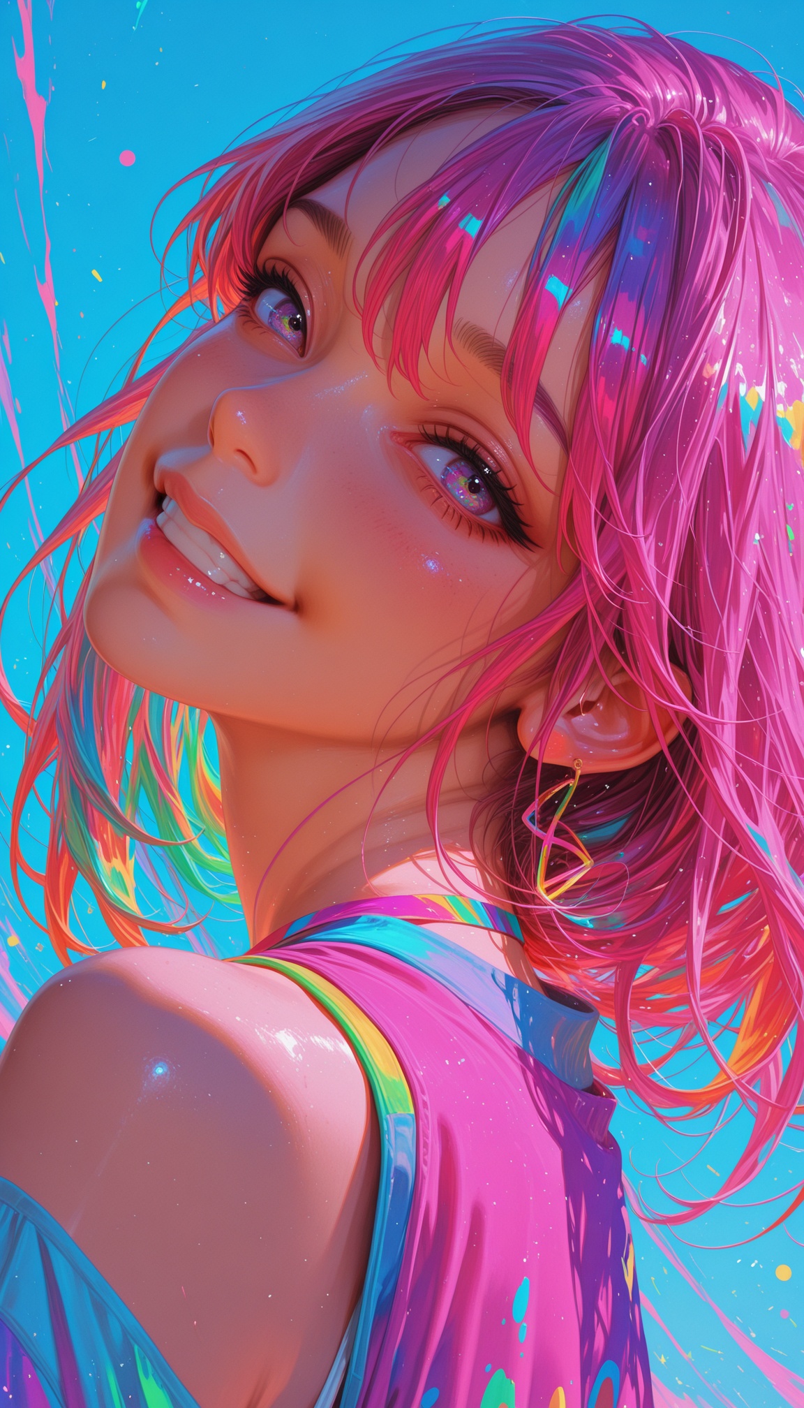 realistic,  cute girl,  smile on Tensor.Art