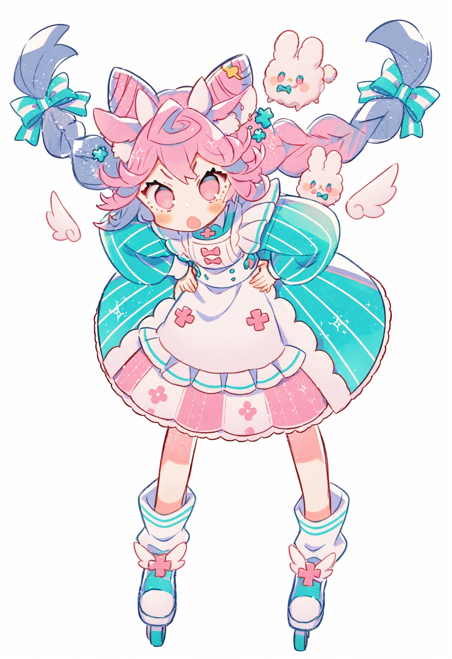 skates,  roller skates,  1girl on Tensor.Art