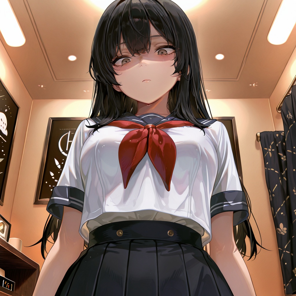 downturnedeyes,  1girl,  downturned eyes on Tensor.Art