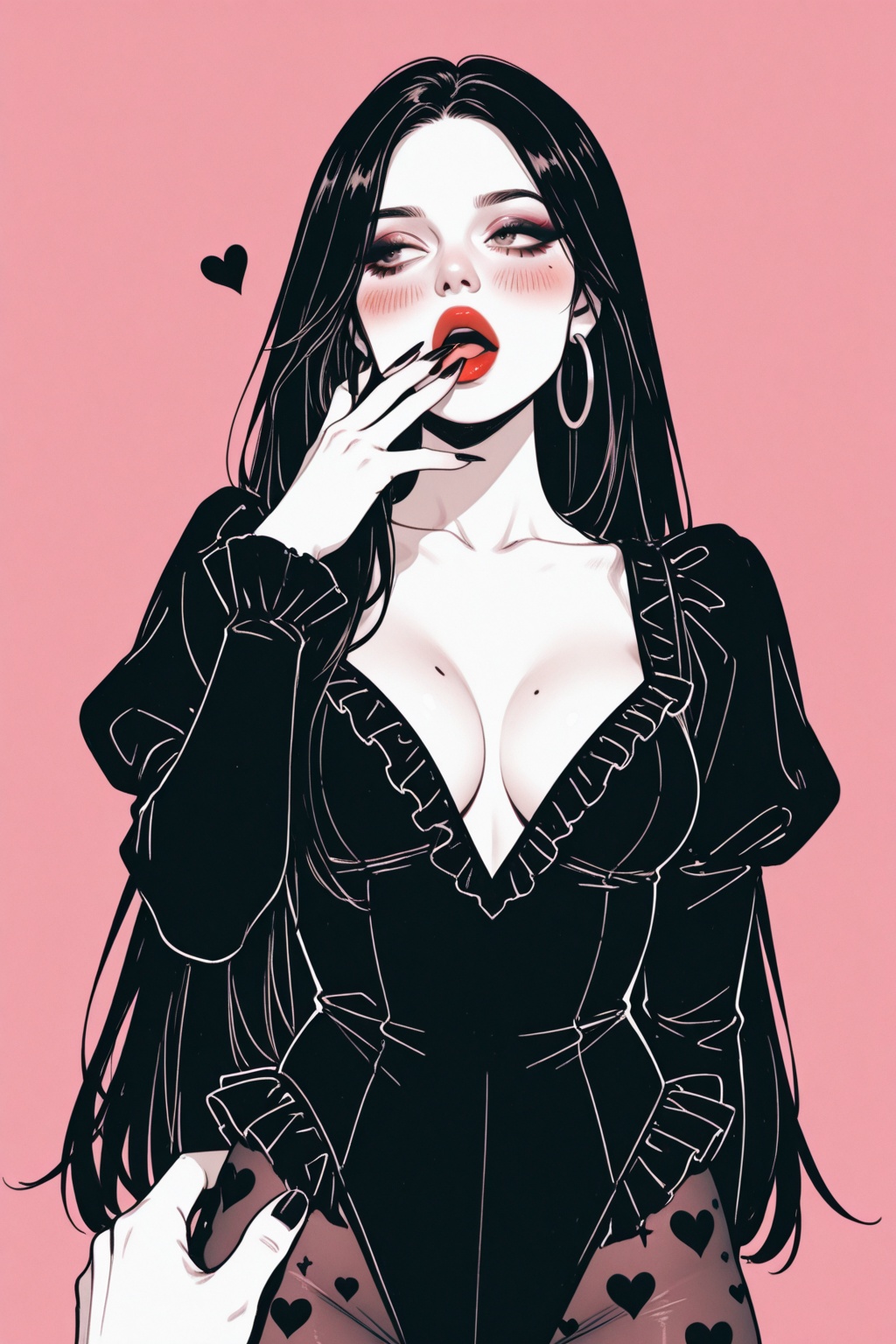 1girl,  breasts,  long hair on Tensor.Art