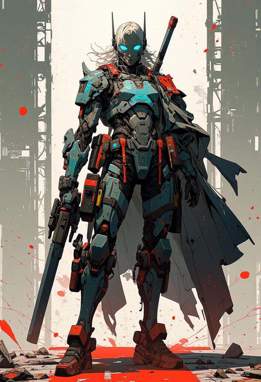 Anime,  art by Ashley Wood,  Yoji Shinkawa on Tensor.Art