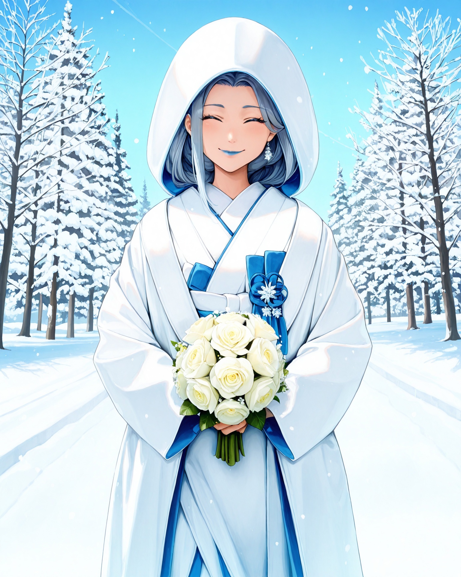 1girl,  shiromufa,  blue lips on Tensor.Art