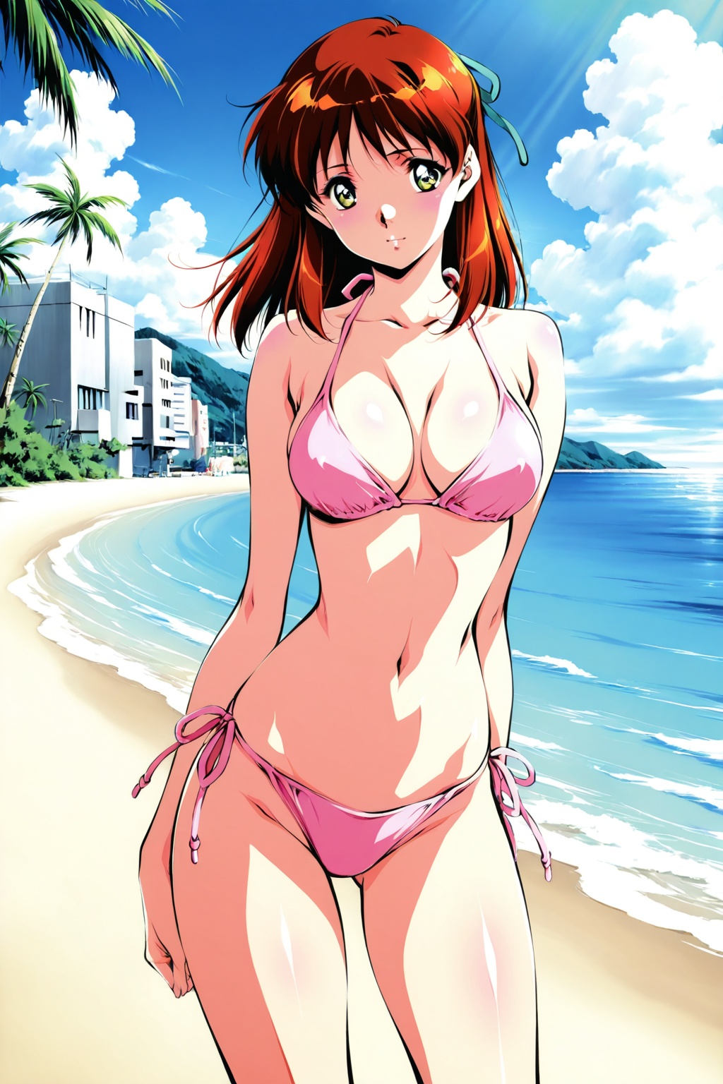 stigma anime sharp artstyle,  anice farm,  bikini on Tensor.Art