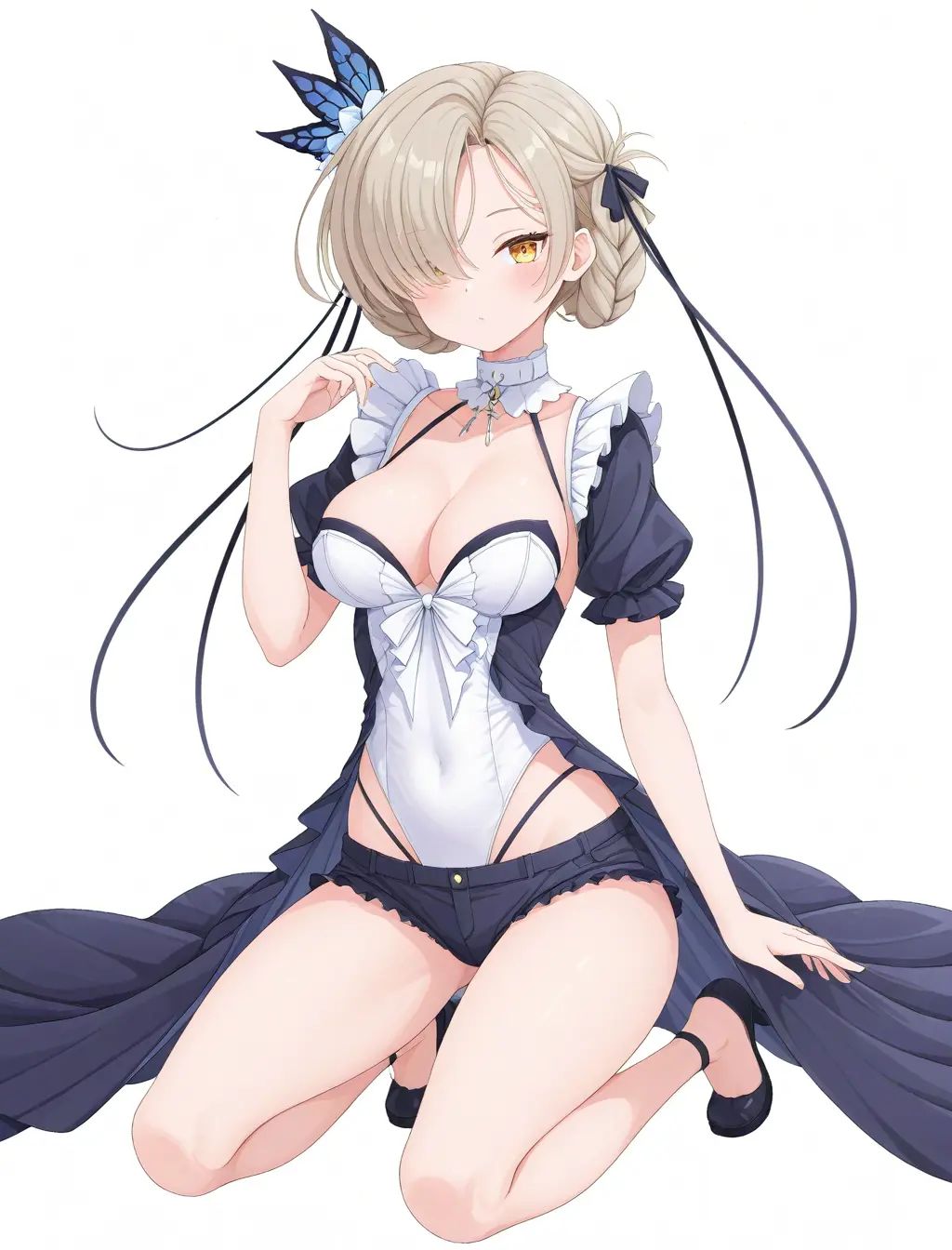 1girl,  sheffield \(azur lane\),  theme park on Tensor.Art