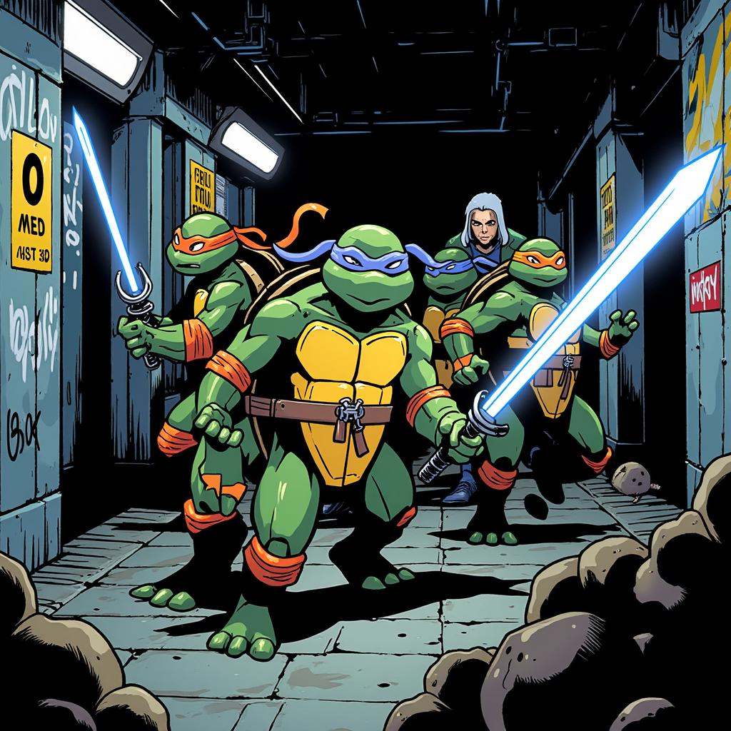 anime_martz,  anime_retro,  The Teenage Mutant Ninja Turtles on Tensor.Art