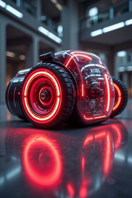 Enhanced_Lighting_and_Textures,  The image features a futuristic robotic device with a sleek,  cylindrical design on Tenso...