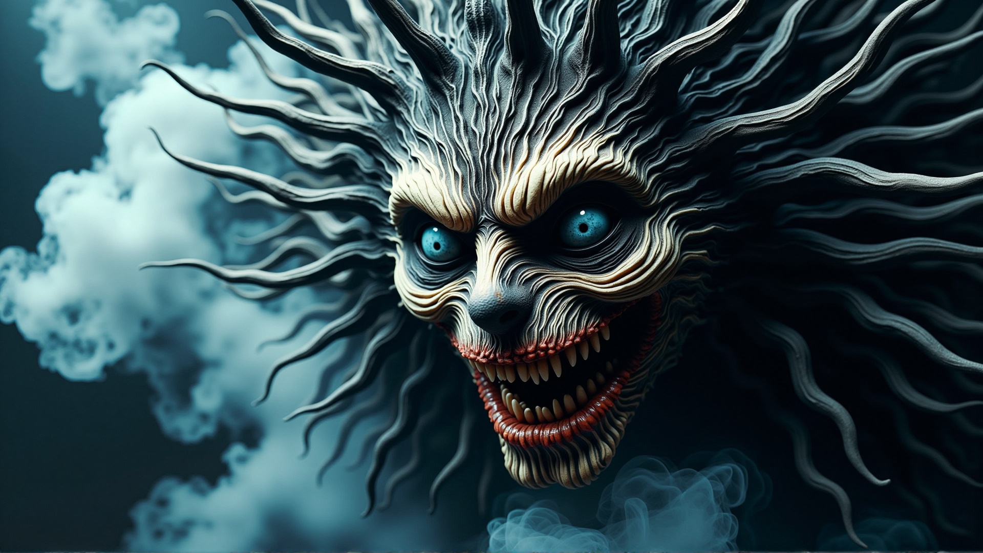 A stunning horror professional photography,  realistic photo of a dark cursed scary deformation Porcupine ,  gas spirit ri...