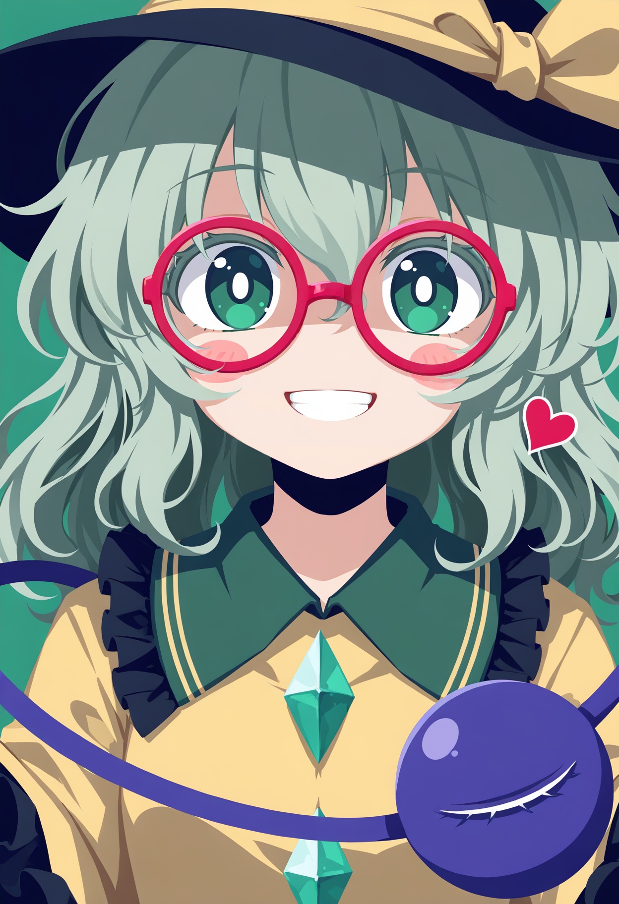 1girl,  komeiji koishi,  touhou on Tensor.Art