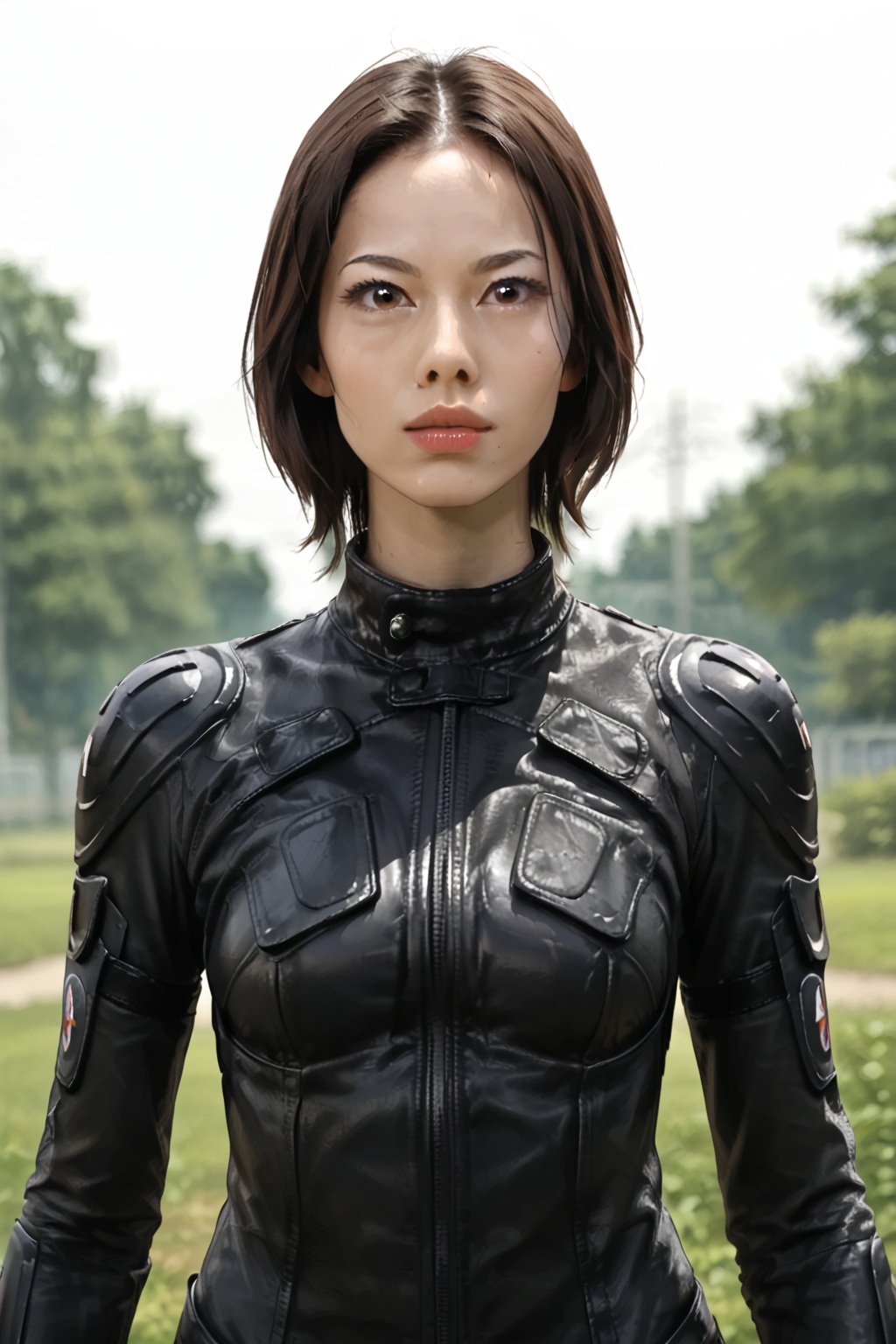 Nagi Saijyo, 1girl, short hair, brown hair, black hair, brown eyes, black eyes, lips,realistic<lora:西条凪:0.8>