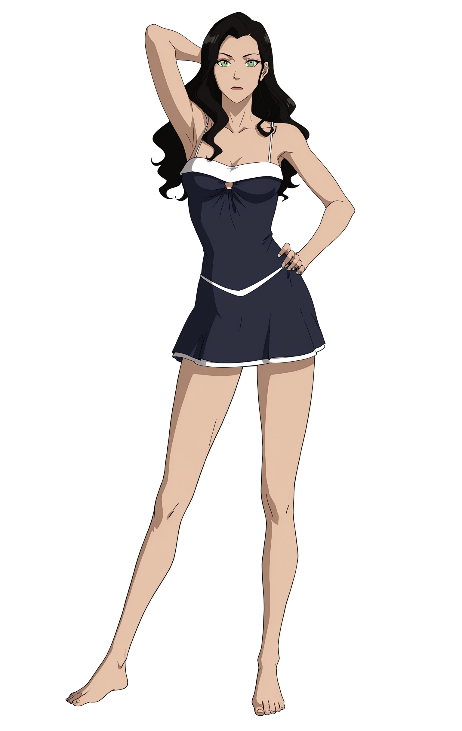 1girl,  solo,  white background on Tensor.Art
