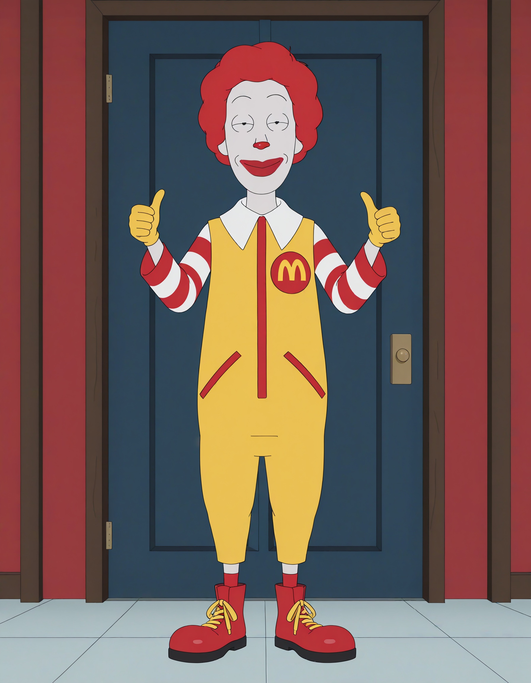 fast food,  looking at viewer,  thumbs up on Tensor.Art