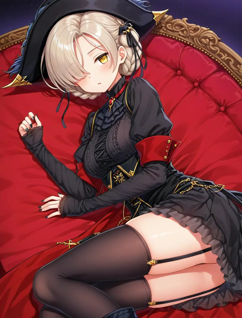 1girl,  sheffield \(azur lane\),  halloween costume on Tensor.Art