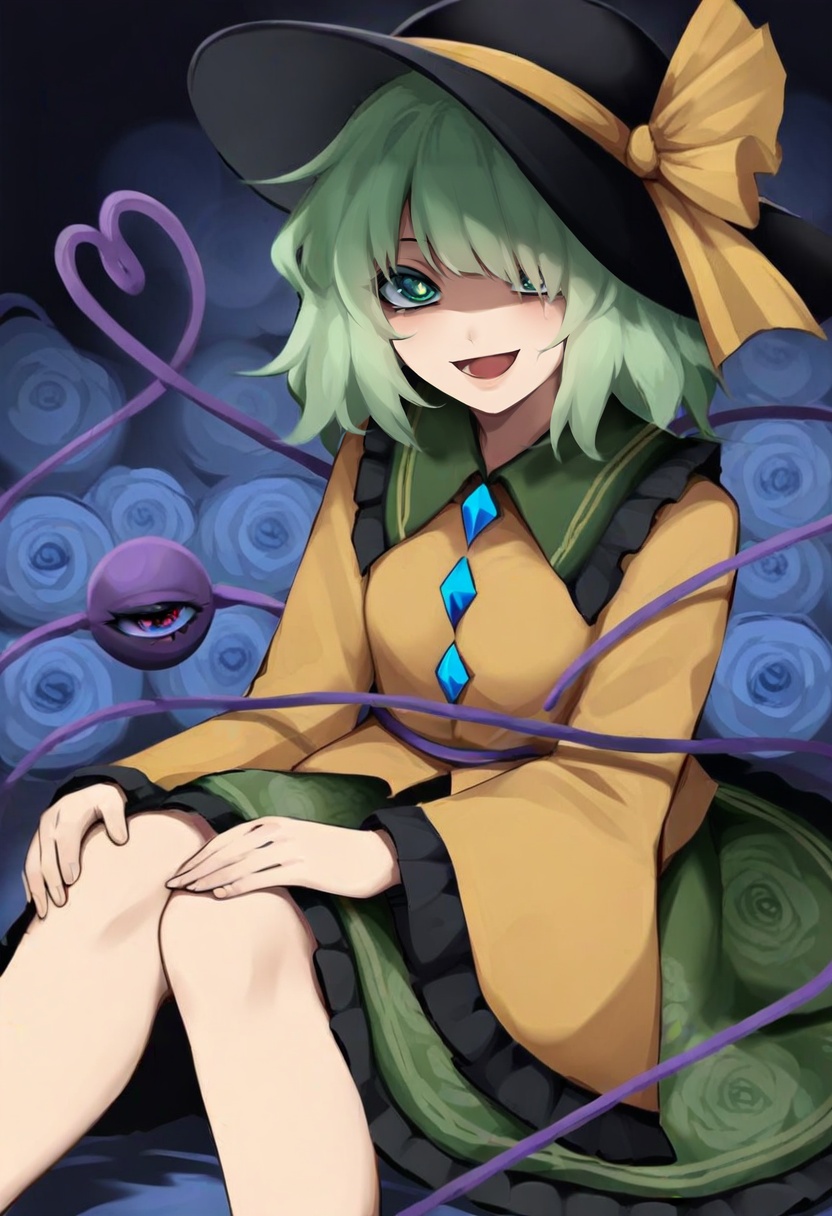 1girl,  komeiji koishi,  touhou on Tensor.Art