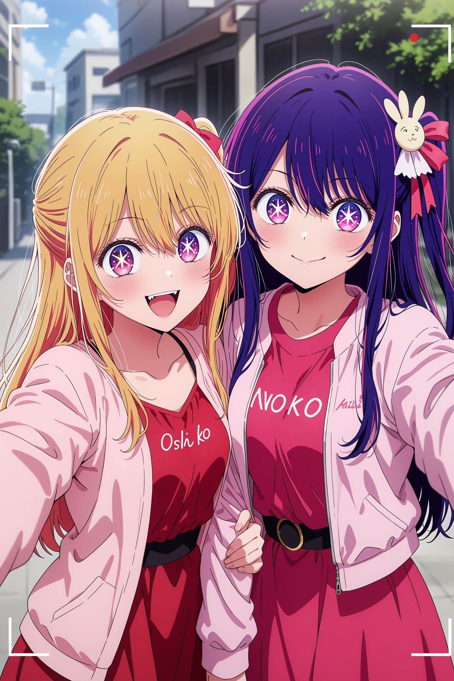 2girls,  arm grab,  blurry on Tensor.Art