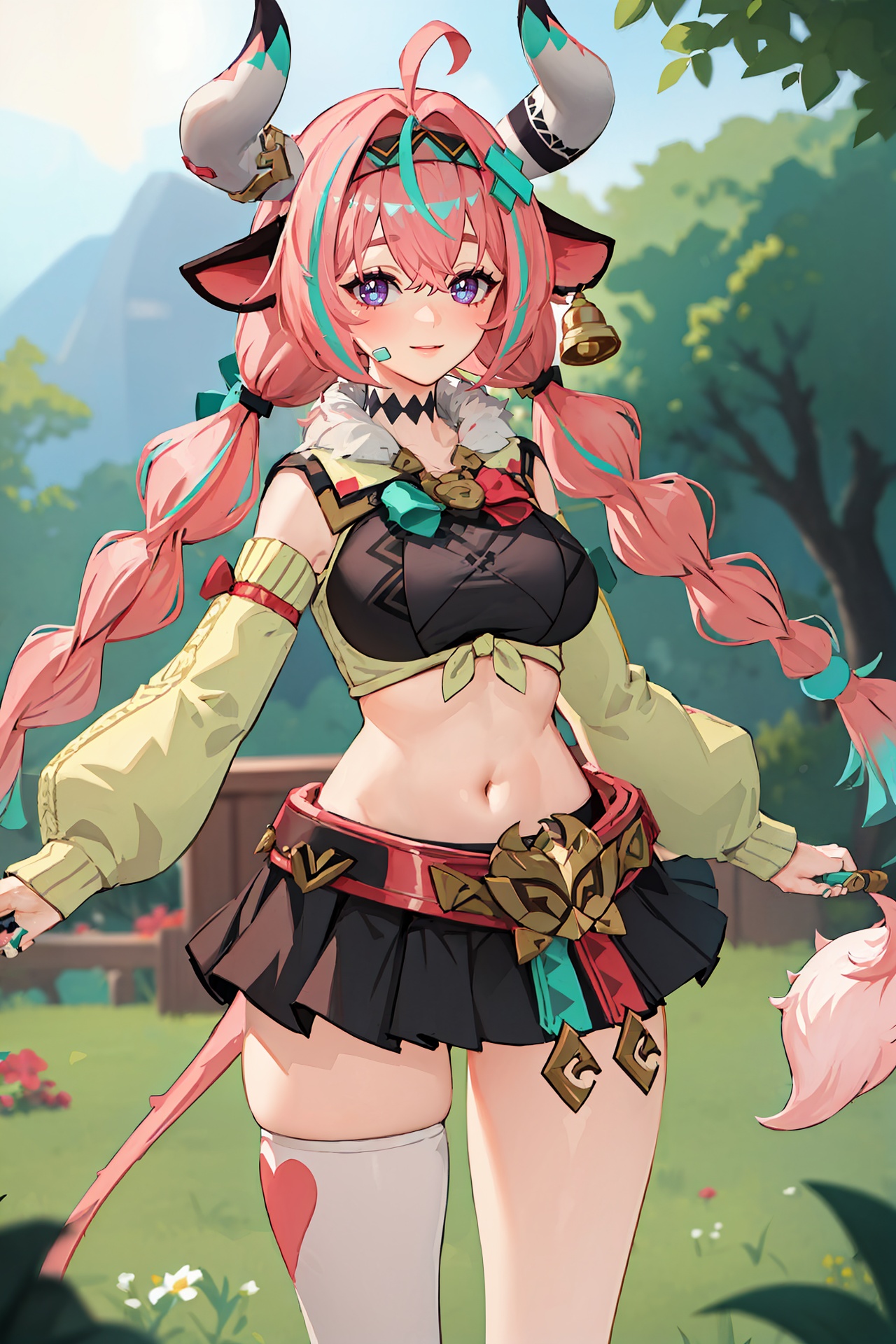 1girl,  varesa \(genshin impact\),  tail on Tensor.Art