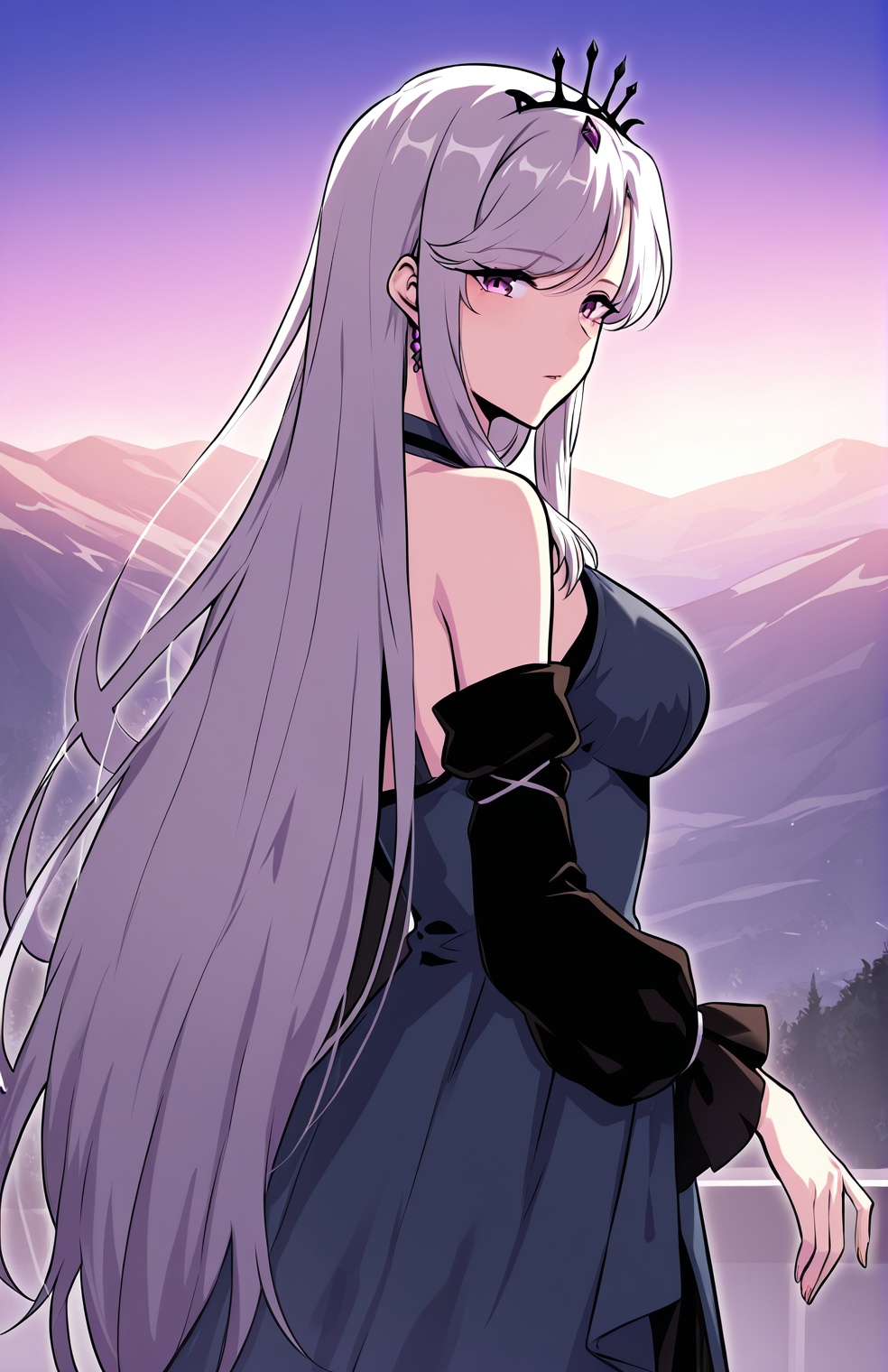 1 girl,  solo,  very long hair on Tensor.Art