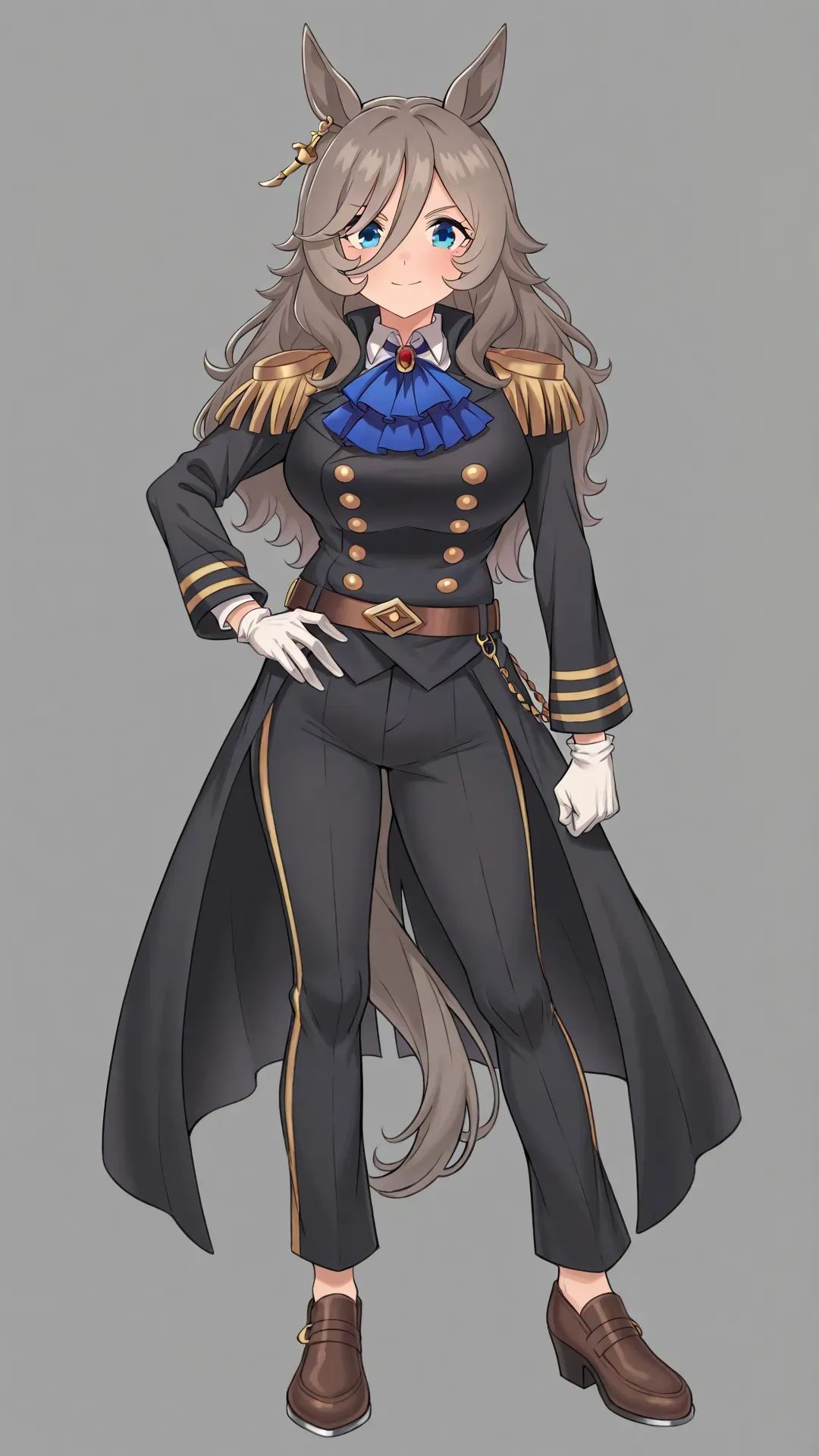perry steam \(umamusume\),  animal ears,  black footwear on Tensor.Art