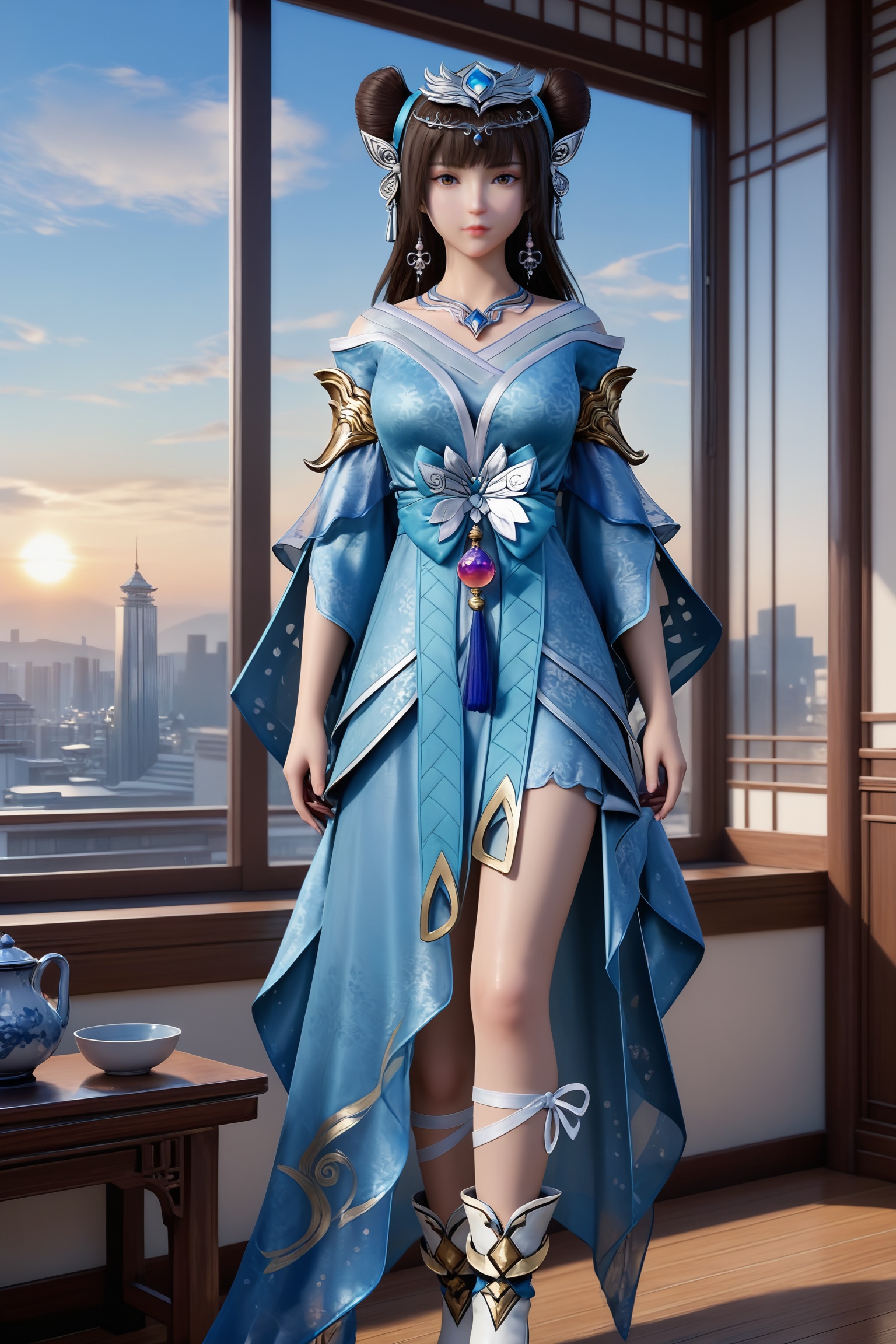 1girl,  solo,  standing on Tensor.Art