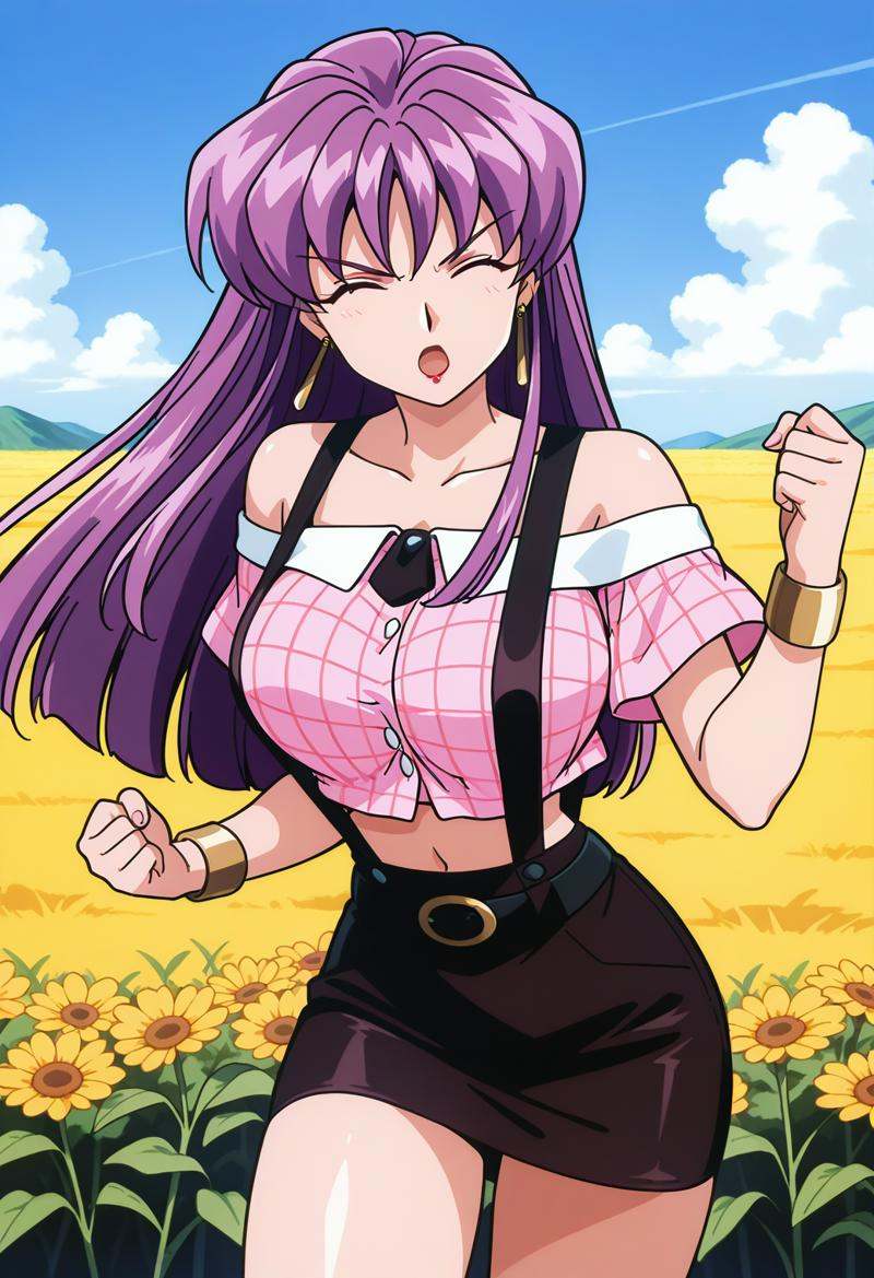 vg_ayako,  closed eyes,  purple eyes on Tensor.Art