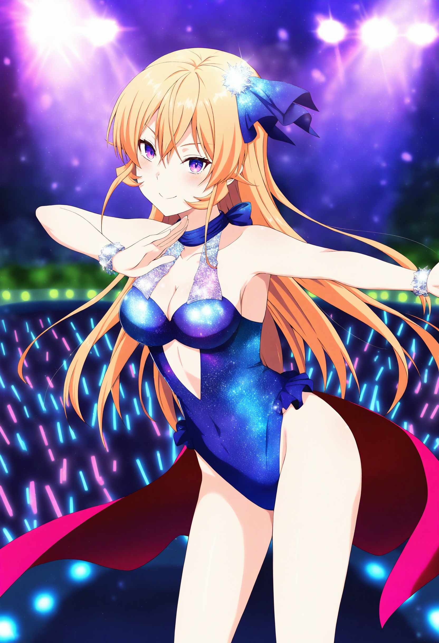 sysdeep_erina,  blonde hair,  purple eyes on Tensor.Art