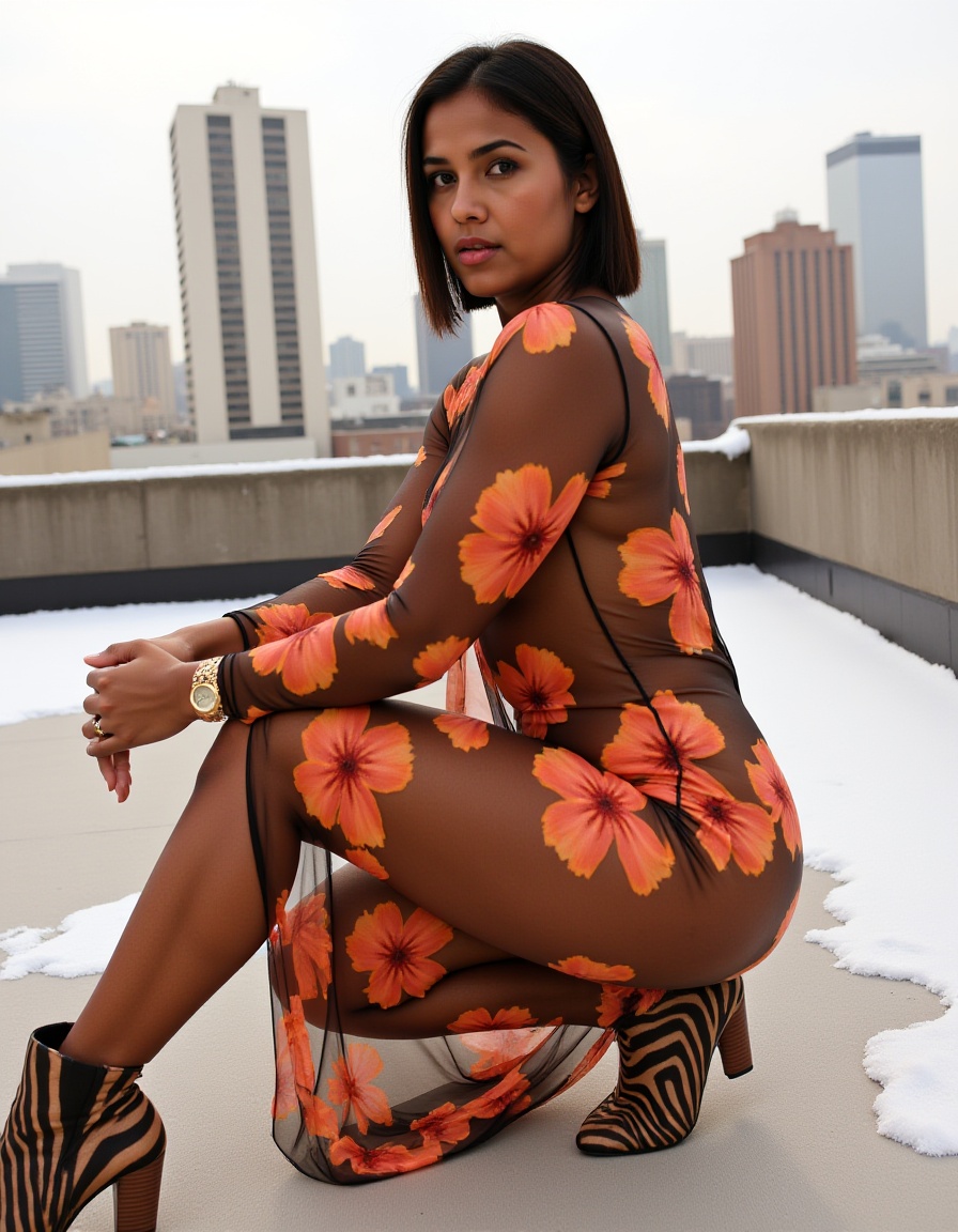 Urban fashion model,  25-30 years old,  Latin-American ethnicity on Tensor.Art