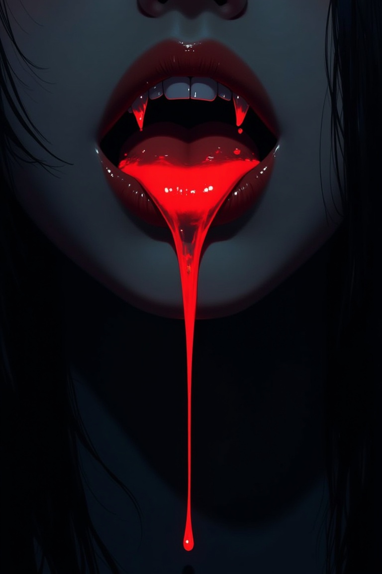 This digital artwork,  created in a dark,  gothic style on Tensor.Art