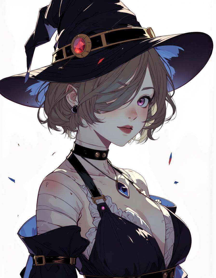 Anime style.1girl,  breasts,  solo on Tensor.Art