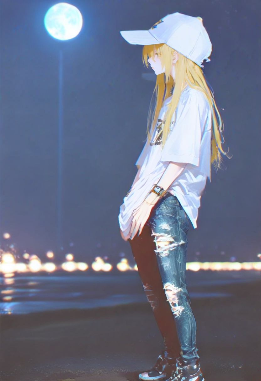 solo,  hat,  long hair on Tensor.Art