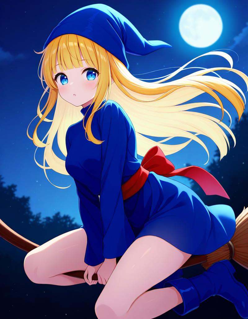 witchP123,  long hair,  blonde hair on Tensor.Art
