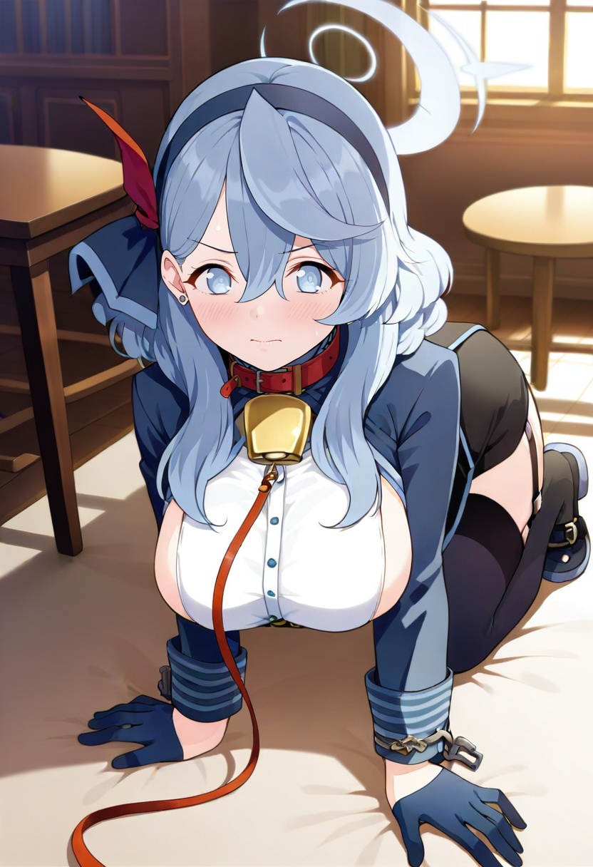 1girl,  ako \(blue archive\),  halo on Tensor.Art