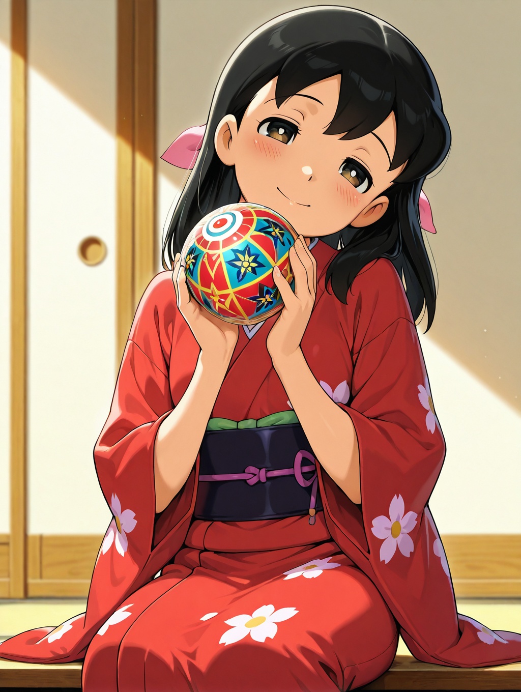 minamoto shizuka,  1girl,  japanese clothes on Tensor.Art
