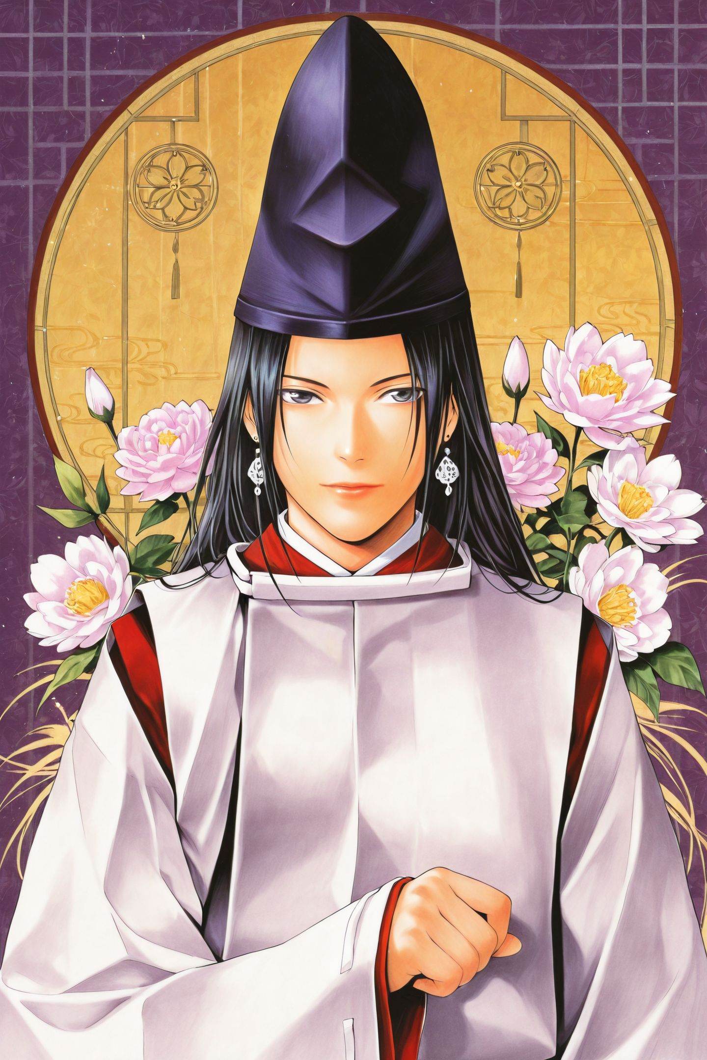 Fujiwara no Sai,  solo,  male focus on Tensor.Art