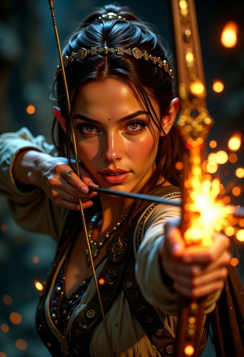 UnfazedfantasiiA mystical woman with a serene expression,  epic fantasy movie still,  closeup portrait on Tensor.Art