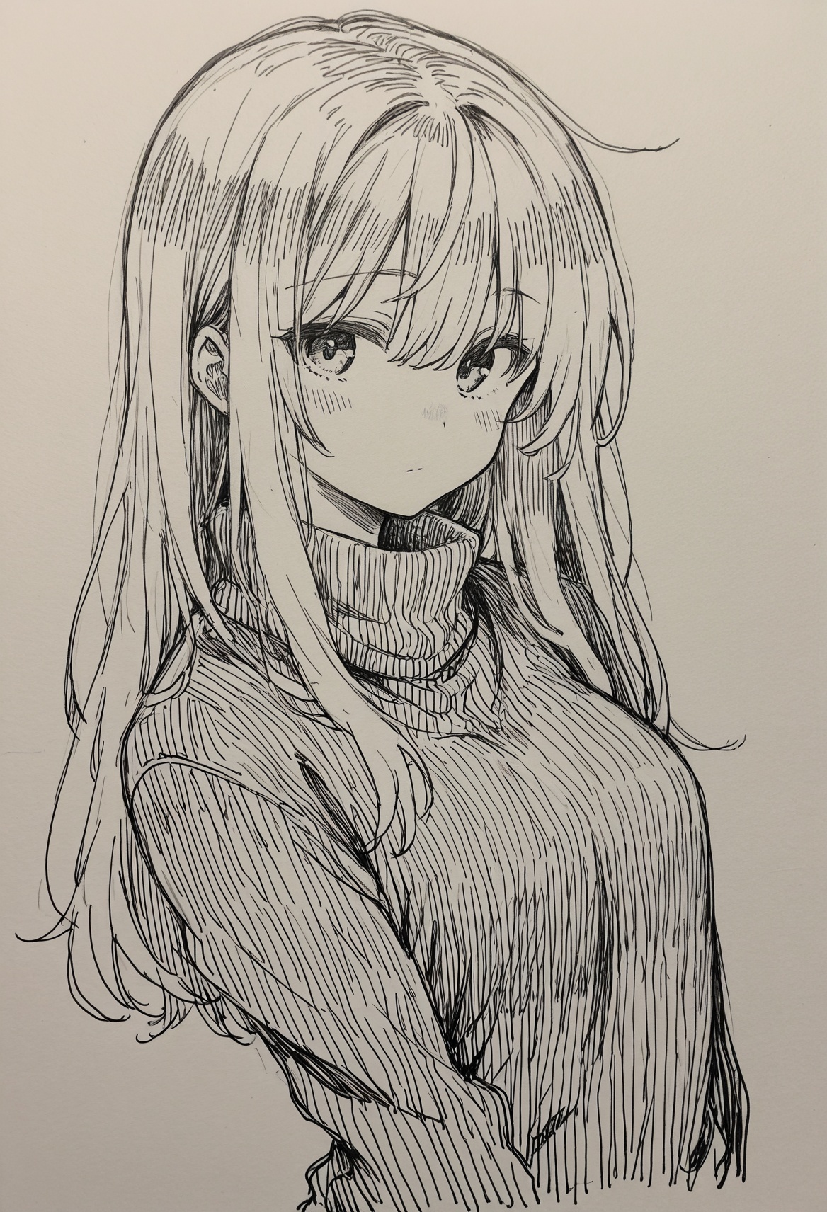 1girl,  artistic,  traditional media on Tensor.Art