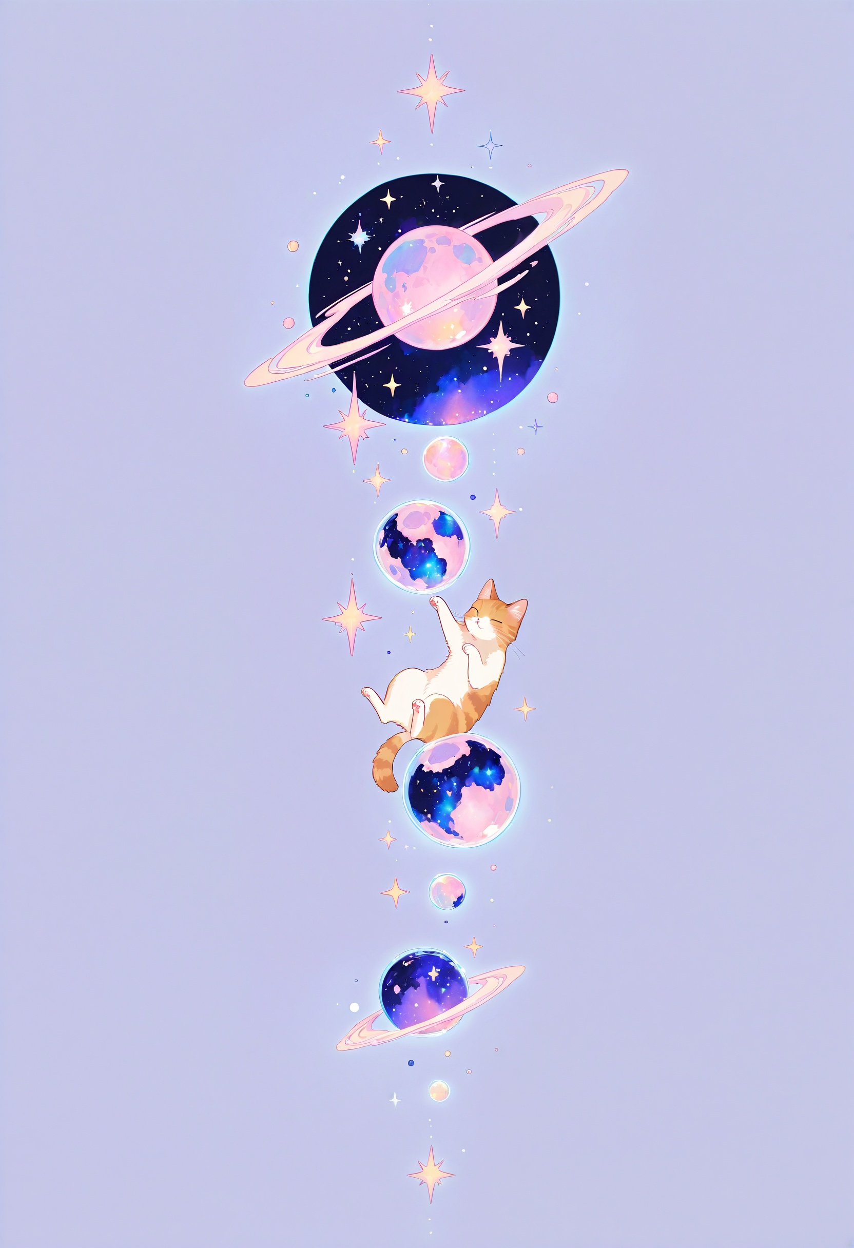 momosp,  cat,  galaxy on Tensor.Art